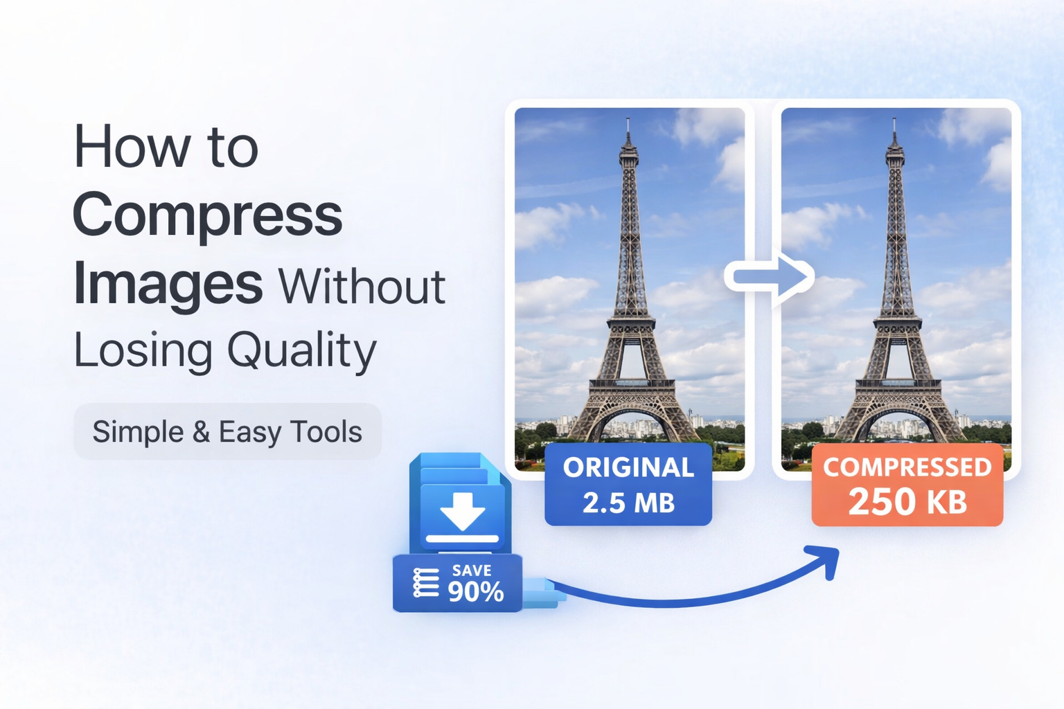 how to compress images without losing quality